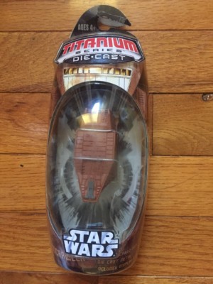 Hasbro Star Wars MicroMachine SANDCRAWLER Titanium Series Tatooine Vessel NIP