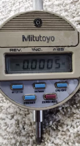 MITUTOYO DIGITAL DROP INDICATOR MODEL NO. IDC-1012MEB .0005-.5000