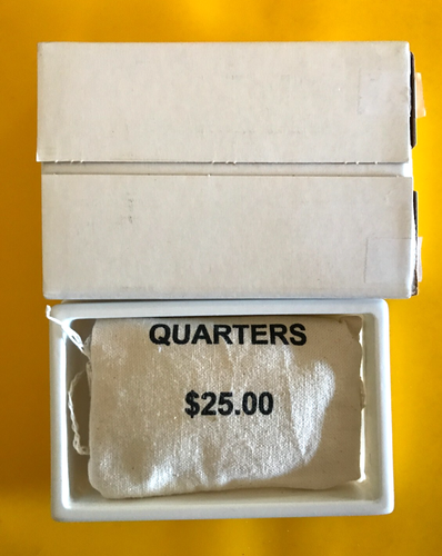2002 D OHIO State Quarters $25 Mint Sewn Bags- $25 Total in Recently Opened Box