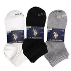 Mens Low Cut Socks Moisture Control US Polo Association Sport Sock Pack of 10