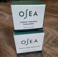 OSEA Undaria Cleansing Body Polish and Algae Body Butter Set NIB 