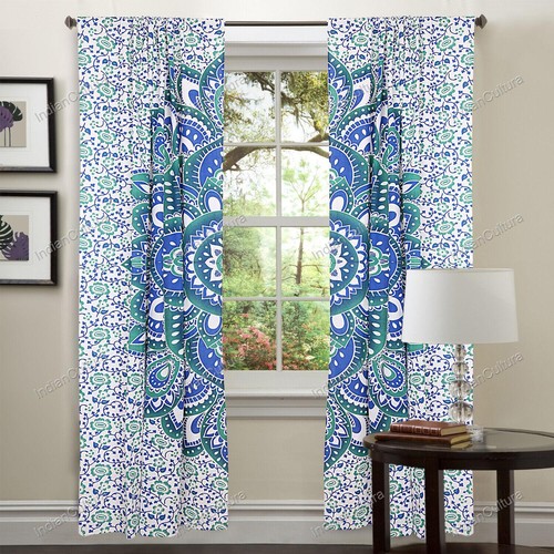 Mandala de India Multicolor Algodón Hippie Puerta Cutain Decor Ventana - Imagen 17 de 31