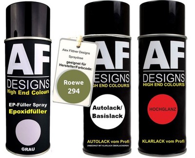 Epoxid Spraydose Set für Roewe 294 April Green Metallic Spraydose EP Grundierung