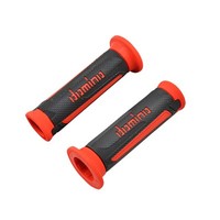 GriffüBerzug Domino Motorrad On Road A350 Anthrazitgrau-Rot Offenes Ende 120Mm