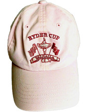 Ryder Cup Golf Cap Valhalla '08 Pink Imperial Jersey Fabric Womens OSFA Preppy