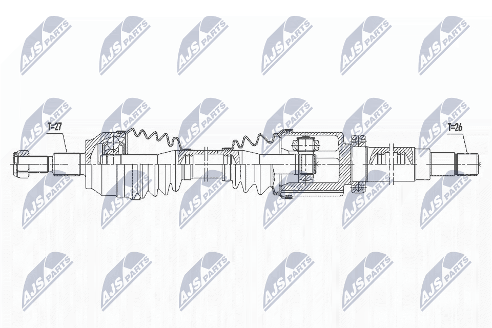 DRIVE SHAFT NPW-FR-145 FOR FORD TRANSIT/CONNECT/V408/Box/Body/MPV GRAND/C-MAX - Image 4