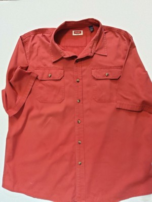 Wrangler Mens Button Down 2XL Mauve Classic Western Outdoor Capsule Wardrobe