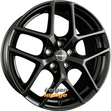 4x BORBET Y Black Glossy 7x17 ET40 5x112 Alufelgen 17 Zoll