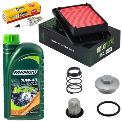 Wartung Set Sieb Schraube Öl Luftfilter Zündkerze für SYM Jet 125 Jet14 2017-20
