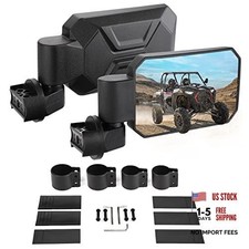 UTV Side Mirrors with 1.6" to 2" Roll Bar Cage, Adjustable SXS Rearview Side