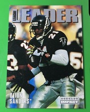 1992 DEION SANDERS SKYBOX HIGH IMPACT #314 LEAGUE LEADERS ATLANTA FALCONS