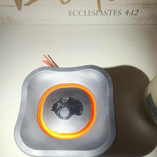 Portable Bluetooth Speaker Gray/Black/Orange Wireless Rectangular Mini w/ Strap