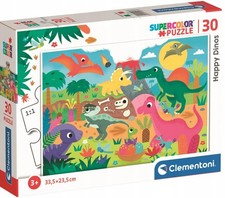Clementoni Puzzle 30 Teile Super Color Happy Dinos 7+ Jahre Kinderspielzeug