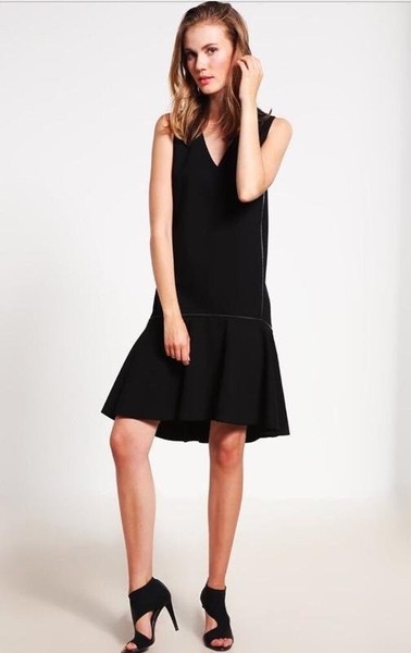Women Karl Lagerfeld Dress Black Viscose 36