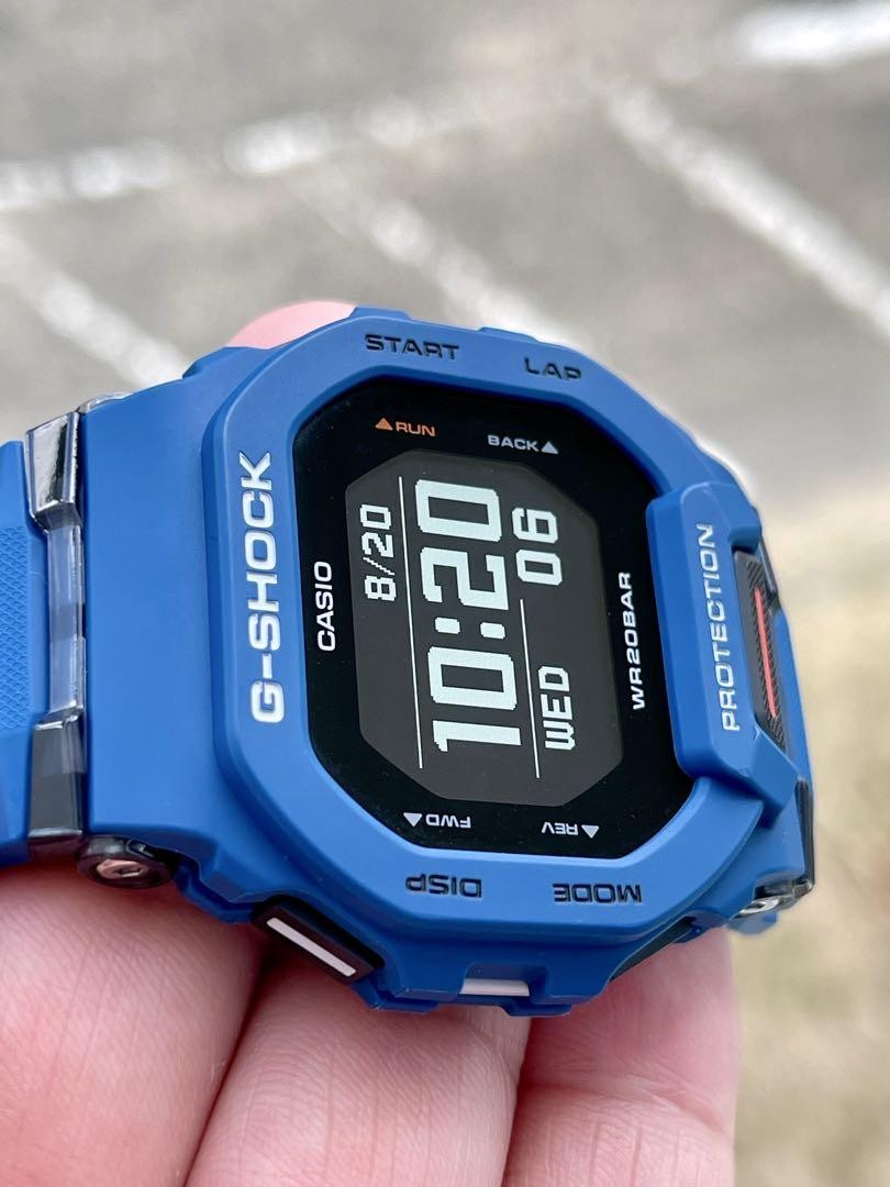 CASIO G SHOCK GBD 200 Digital Watch Blue WR20BAR Fitness Tracker