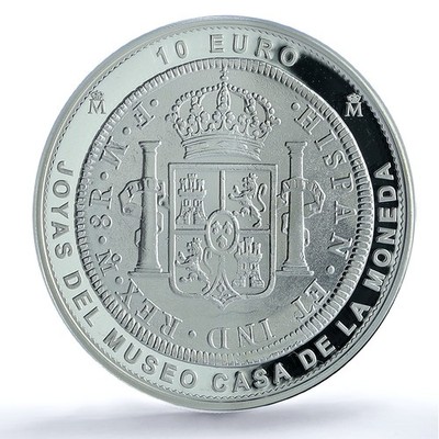 Spain 10 euros Mexico 8 Reales 1772 Restrike PR 70 PCGS silver