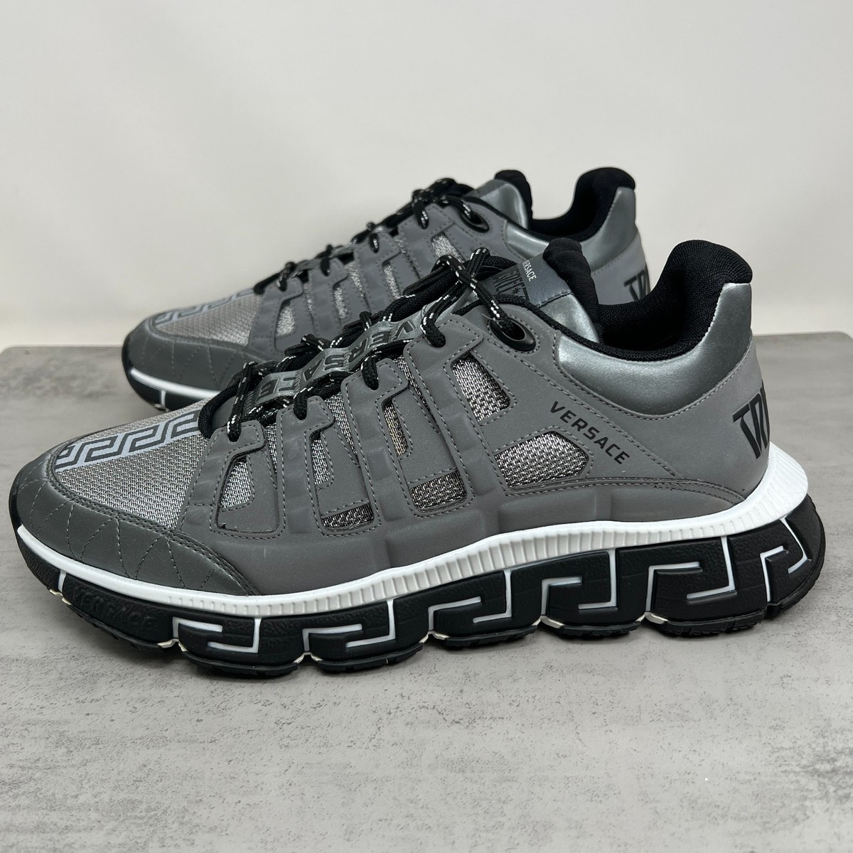 Versace Men's Trigreca Sneakers DSU8094 NEW without Box US