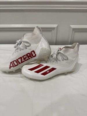Brand New Adizero Men s Lacrosse Cleats, White And Red, Size 11.5