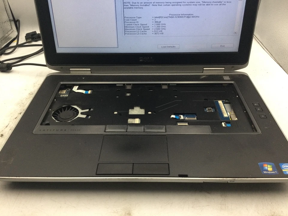 DELL LATITUDE E6430 - BOOTS TO BIOS - INTEL I5 3230M - 4GB RAM - READ DESCRIP-BB - Image 3 of 4