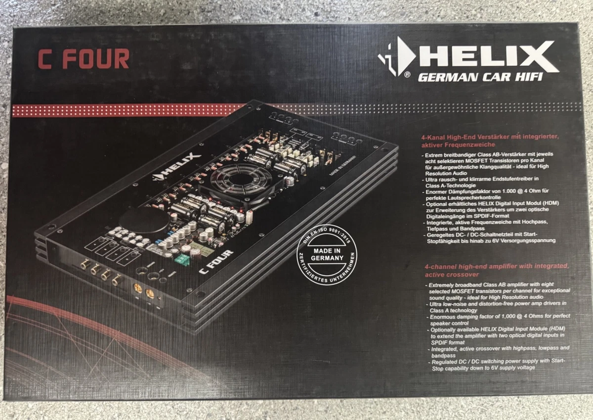 HELIX C FOUR 4-Channel Class AB Car Amplifier 4x150W RMS @ 4 Ohms