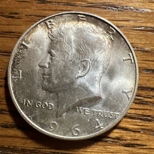 1964-D Kennedy Half Dollar. Silver.   Uncirculated.