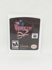 RESIDENT EVIL 2 (USA) Nintendo 64 N64 replacement Label Decal