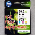 5-PACK HP GENUINE 962XL BLACK & COLOR INK (RETAIL BOX) OFFICEJET PRO 9020 9020e