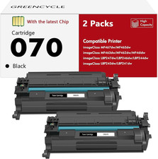 070 Black Toner Cartridge Compatible Replacement for Canon 070 CRG070 CRG-070 To