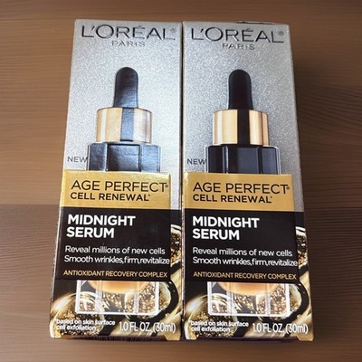 Loreal Age Perfection Cell Renewal Midnight Serum - 1oz each ~2 Packs