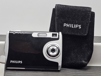 Philips PT44434 Black 3MP Retro Style Ultra Thin Digital Camera  Case Tested