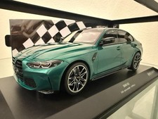 AUCTION 1/18 BMW M3 G80 2020 Green Metallic for Minichamps 155020200 - PLZ READ