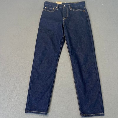 Levis Straight Leg Jeans Unisex 28W Dark Indigo Rinse Button Fly 22861-2864 NWT