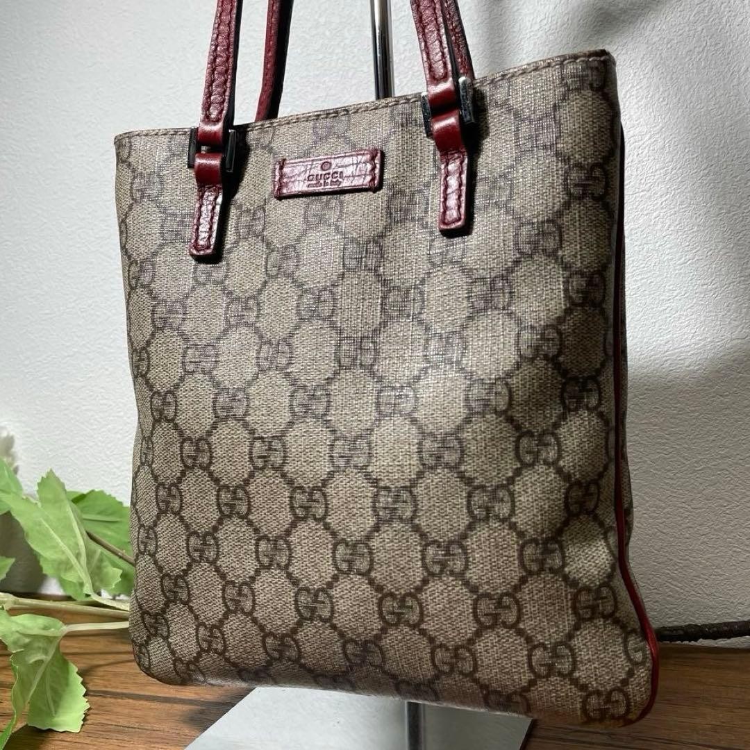 GUCCI GG Supreme PVC Mini Tote Bag Authentic Rare Compact Crossbody Bag