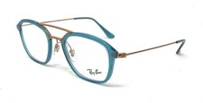 Ray-Ban RB 7098 RX7098 5632 Eyeglasses Turquoise Bronze 48mm