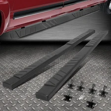 FOR 19-24 RAM 1500 TRUCK QUAD CAB 5" BLACK FLAT SIDE STEP NERF BAR RUNNING BOARD