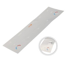 For AC Unit Button Decal Cut-out Sign Opaque PVC Perfect Fit Silver Color