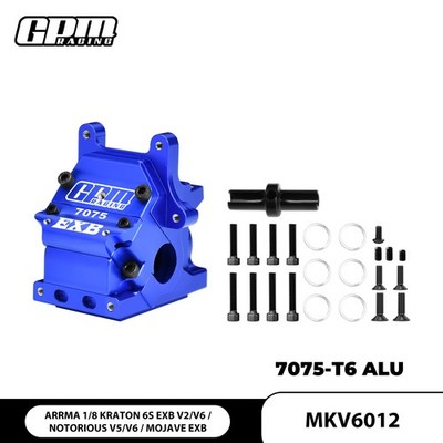 GPM Alu. 7075 Front/Rear Gear Box for ARRMA 1/8 6S Kraton EXB NOTORIOUS Outcast