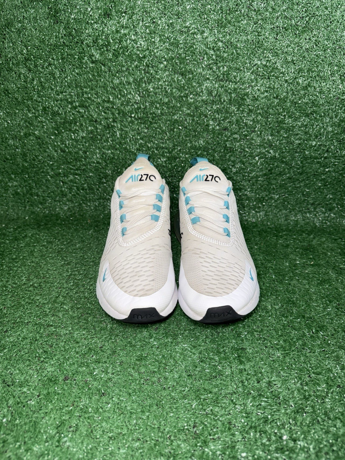 Nike Air Max 270 Blue White Running Shoes Sneakers Kids Size 7Y Womens Size 8.5 thumbnail 5