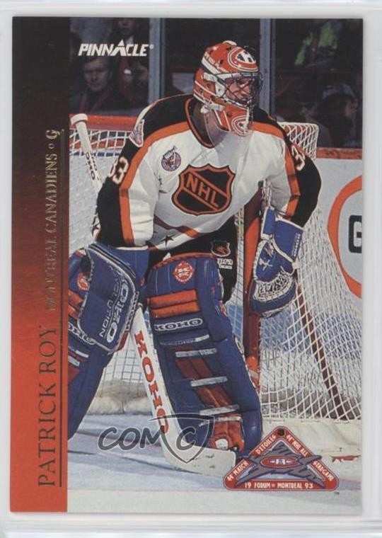 1993-94 Pinnacle All-Stars Canadian Patrick Roy #18 HOF 0e3