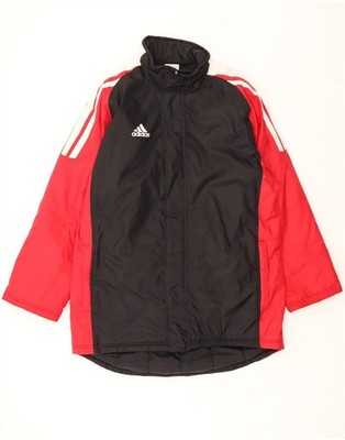 Adidas Herren Windbreaker Mantel UK 46/48 XL Schwarz Colourblock Polyamid ZR01