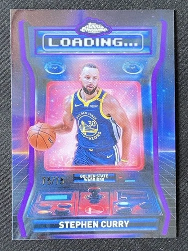 2025 Topps Chrome Stephen Curry Refractors Purple (RAW)