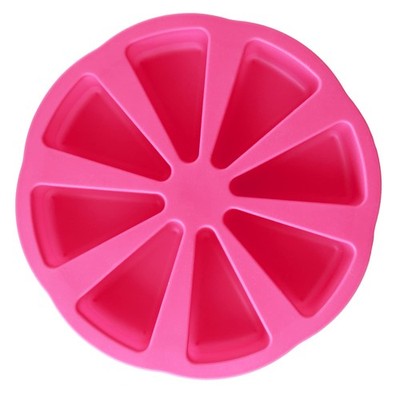 8 Cavity Cake Slice Mold Scone Pan Pizza Baking Cornbread Mousse Triangle Soap