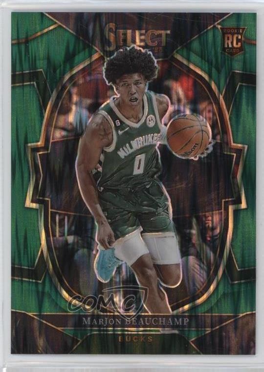 2022-23 Panini Select Concourse Green Shock Prizm MarJon Beauchamp #75 2s2