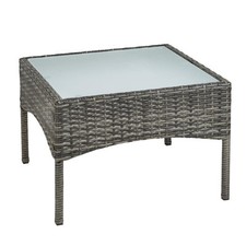 Polyrattan Beistelltisch Loungetisch Rattan Tisch Gartentisch Balkontisch Möbel