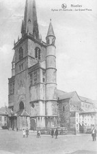 Nivelles La Grand Place Belgium Postcard (L408)