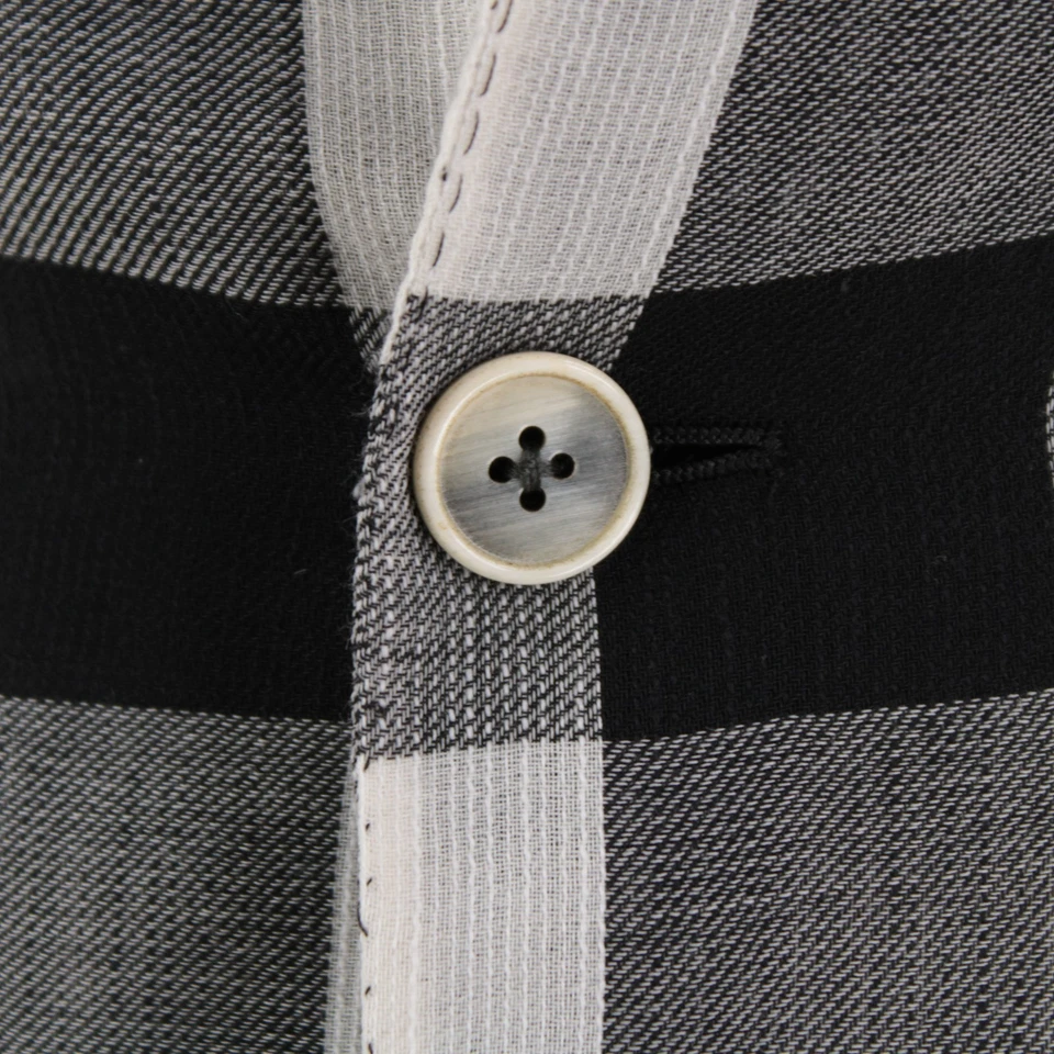 Abrigo deportivo Belvest nuevo sin etiquetas mezcla de lana talla 50R 40R EE. UU. en negro/blanco a cuadros búfalo Foto 2 de 4