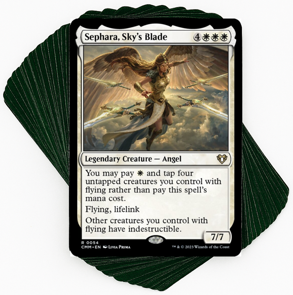 Custom Commander Deck*** Sephara, Sky's Blade - Angels - EDH MTG