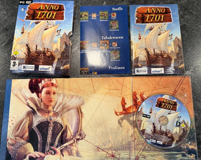 Anno 1701 PC DVD Big Box Complete Set Maps Manual Collector Edition