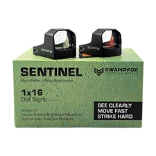 Swampfox Sentinel 1x16mm 3MOA RMSc Micro Reflex Green/Red DOT  Auto SNL00116
