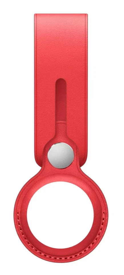 Official Apple AirTag Holder Leather Loop Red MK0V3ZM/A AirTag NOT Included - Image 2 of 4